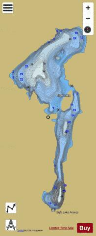 Sigh Lake depth contour Map - i-Boating App