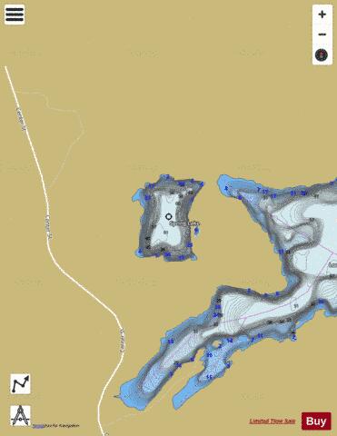 Spring Lake A depth contour Map - i-Boating App