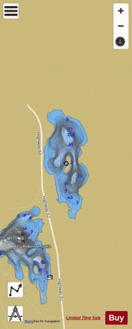 Spring Lake B depth contour Map - i-Boating App