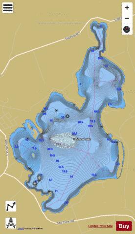 Stoco Lake depth contour Map - i-Boating App