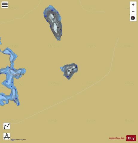 Suzuki Lake Beulah depth contour Map - i-Boating App