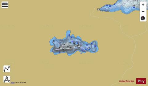 Tea Lake depth contour Map - i-Boating App