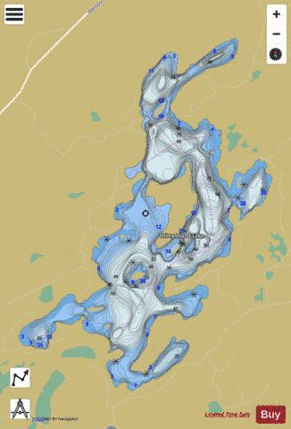 Thirty Island Lake depth contour Map - i-Boating App