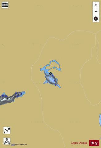 Unnamed Lake North Kawartha depth contour Map - i-Boating App