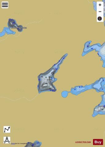 V Lake Mayo Twp depth contour Map - i-Boating App
