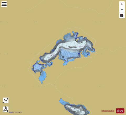 Vixen Lake depth contour Map - i-Boating App