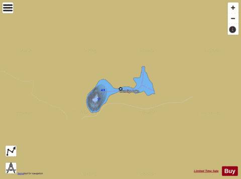 Wendigo Lake depth contour Map - i-Boating App