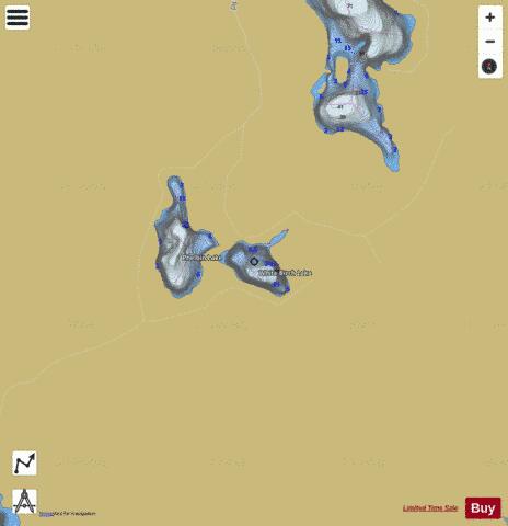 White Birch Lake depth contour Map - i-Boating App