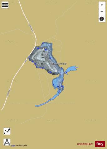 Wilbermere Lake depth contour Map - i-Boating App
