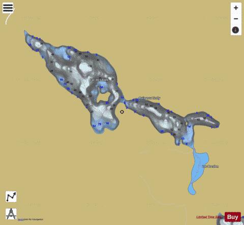 Lac de l Aigle depth contour Map - i-Boating App