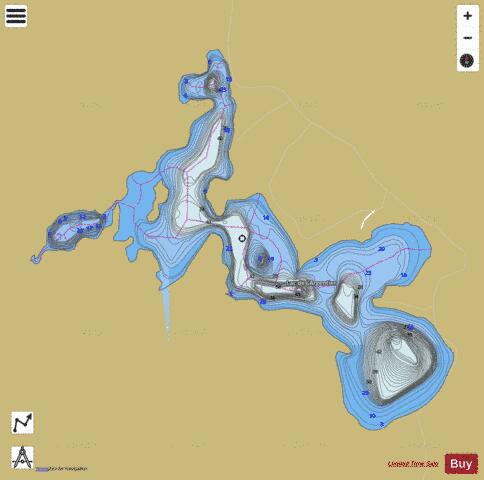 Argentier Lac De L depth contour Map - i-Boating App