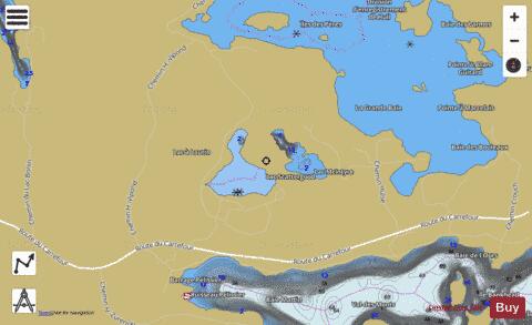 Avon Lac depth contour Map - i-Boating App