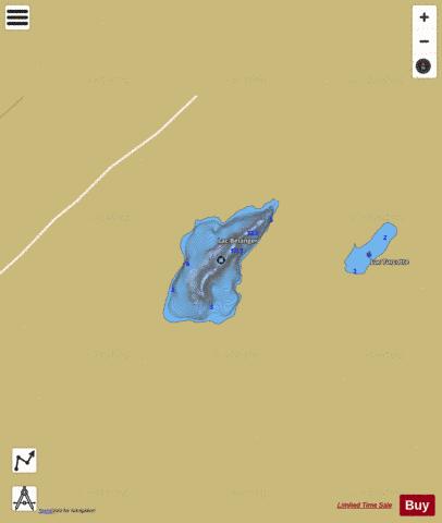 Belanger Lac A depth contour Map - i-Boating App
