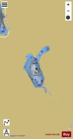 Dorus Lac depth contour Map - i-Boating App