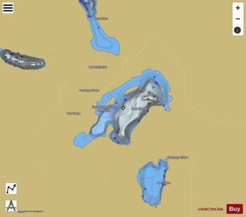 Dufrost Lac depth contour Map - i-Boating App