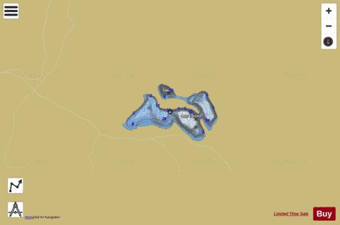 Edithe Lac depth contour Map - i-Boating App
