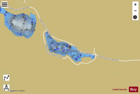 Fairburn Lac / Lac McGoey depth contour Map - i-Boating App
