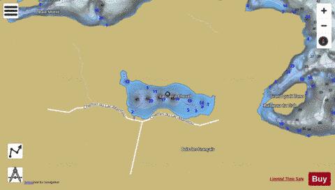 Fer A Cheval Lac B depth contour Map - i-Boating App