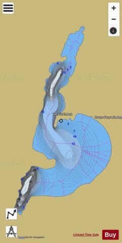 Fiedmont Lac depth contour Map - i-Boating App