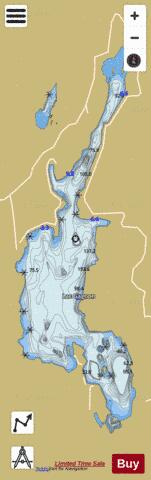 Gagnon Lac depth contour Map - i-Boating App