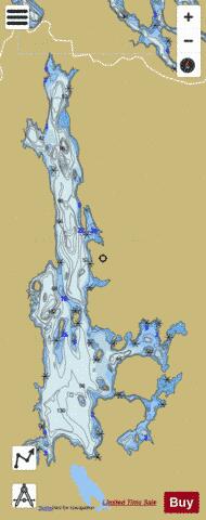 Kikwissi Lac depth contour Map - i-Boating App