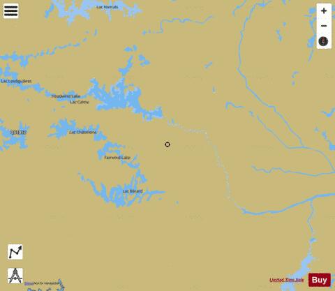 Lac Klotz depth contour Map - i-Boating App