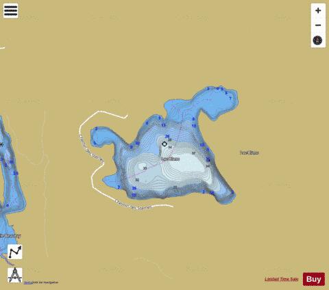 Lac Blanc depth contour Map - i-Boating App