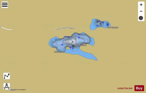Lac G Mont depth contour Map - i-Boating App