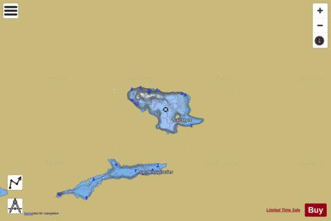 Lac Joyce depth contour Map - i-Boating App
