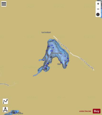 Lac De La Mine depth contour Map - i-Boating App