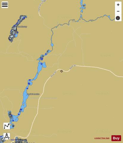 Loutre Lac A La depth contour Map - i-Boating App