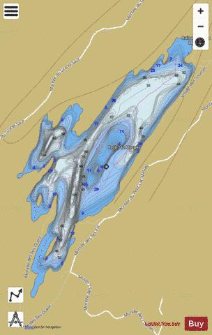 Macpes Petit Lac depth contour Map - i-Boating App