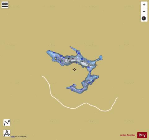 Marion Lac depth contour Map - i-Boating App