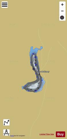 McKinney Lac depth contour Map - i-Boating App