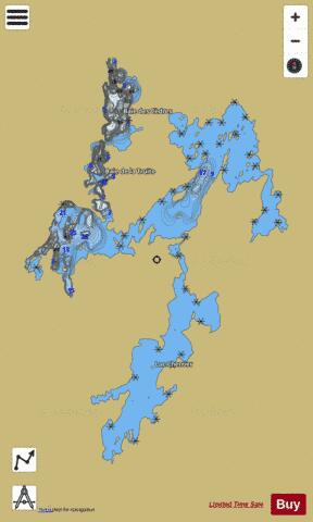 Mesplet Lac depth contour Map - i-Boating App