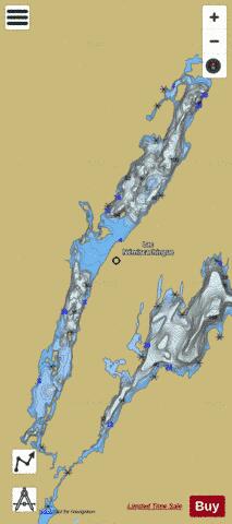 Nemiscachingue Lac depth contour Map - i-Boating App