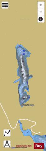 Noir Lac / Lac Vase depth contour Map - i-Boating App