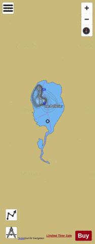 Pelletier Lac depth contour Map - i-Boating App