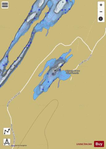 Rimouski Lac depth contour Map - i-Boating App