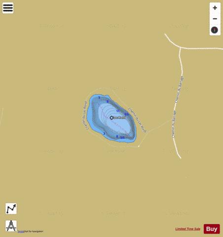 Rond Lac depth contour Map - i-Boating App