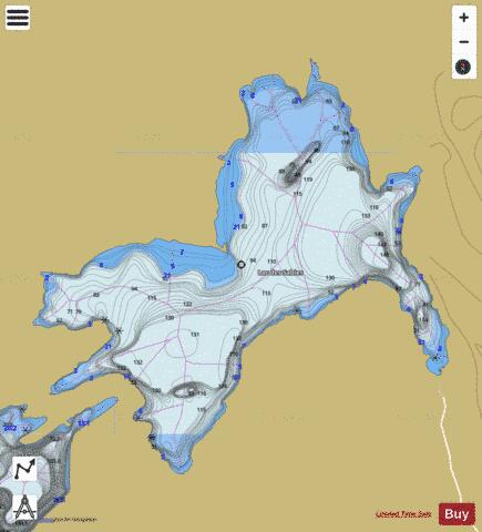Sables Lac Des depth contour Map - i-Boating App
