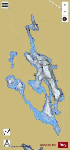 Saint Germain Lac depth contour Map - i-Boating App