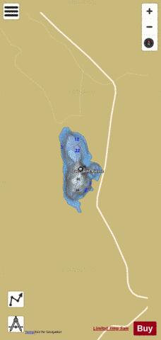 Saint Pierre Lac B / Lac Gauthier depth contour Map - i-Boating App