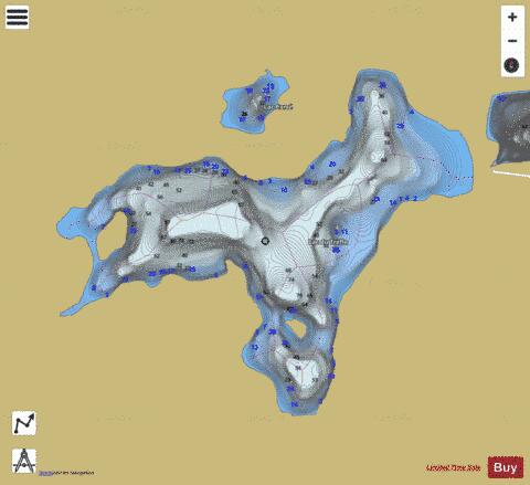 Trefle Lac Du depth contour Map - i-Boating App