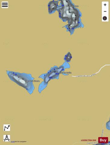 Truite Lac A La G(Lac Troissy) depth contour Map - i-Boating App