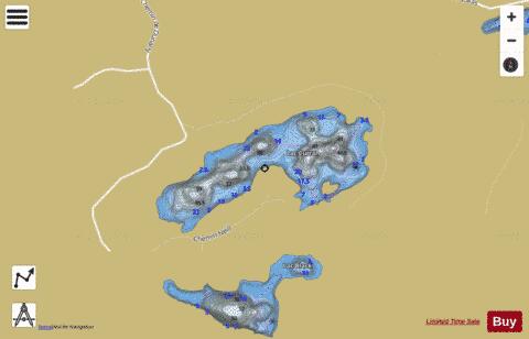 Curran, Lac depth contour Map - i-Boating App