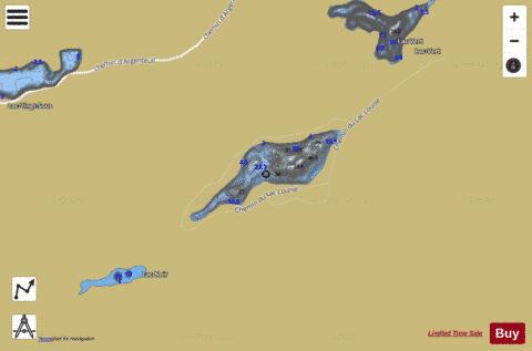 Louise, Lac depth contour Map - i-Boating App