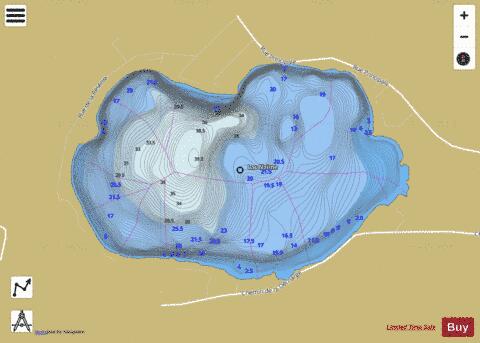 Nairne, Lac depth contour Map - i-Boating App