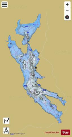 Forbes, Lac depth contour Map - i-Boating App