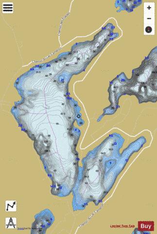 Cameron, Lac depth contour Map - i-Boating App